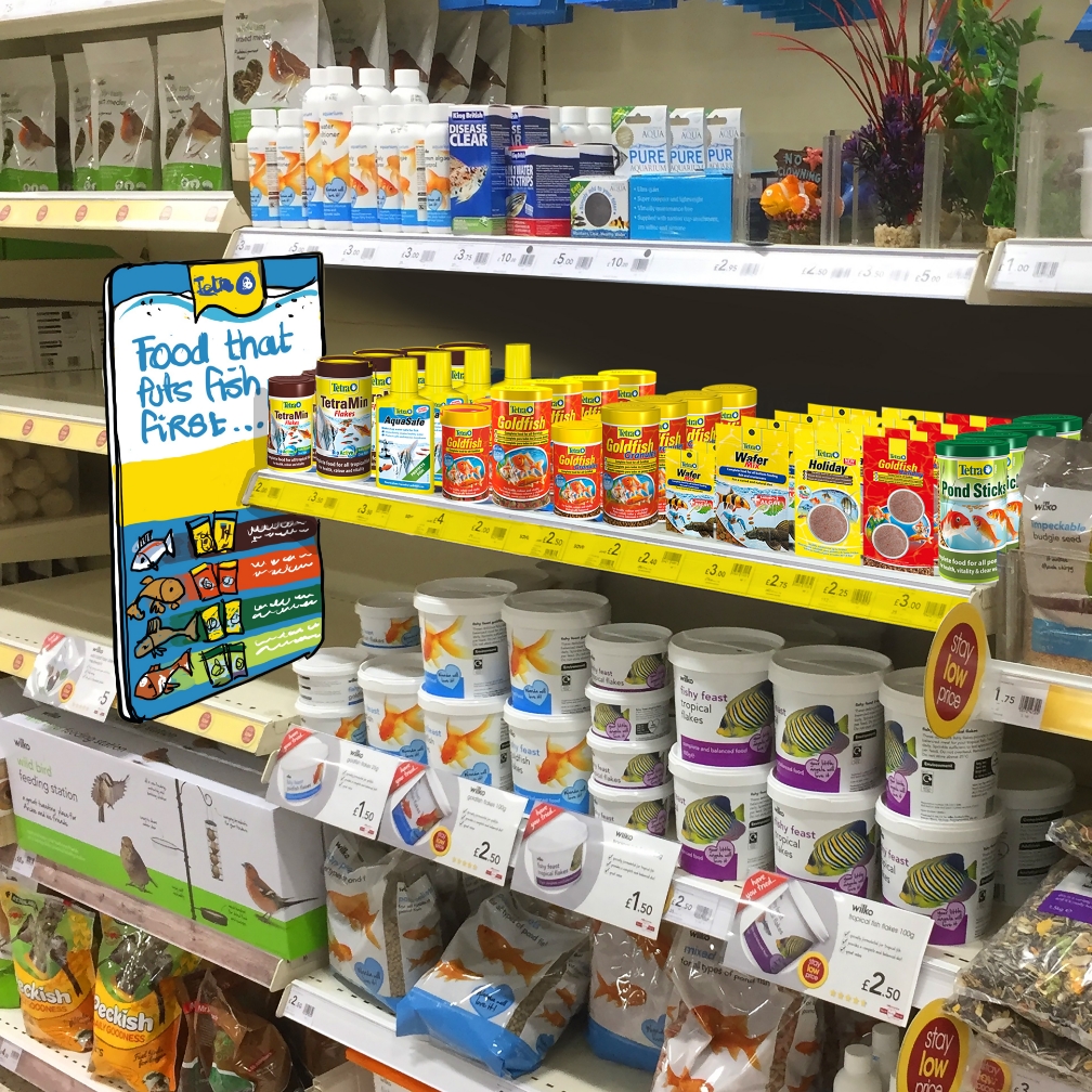 Tetra shelf strip and fins scamp