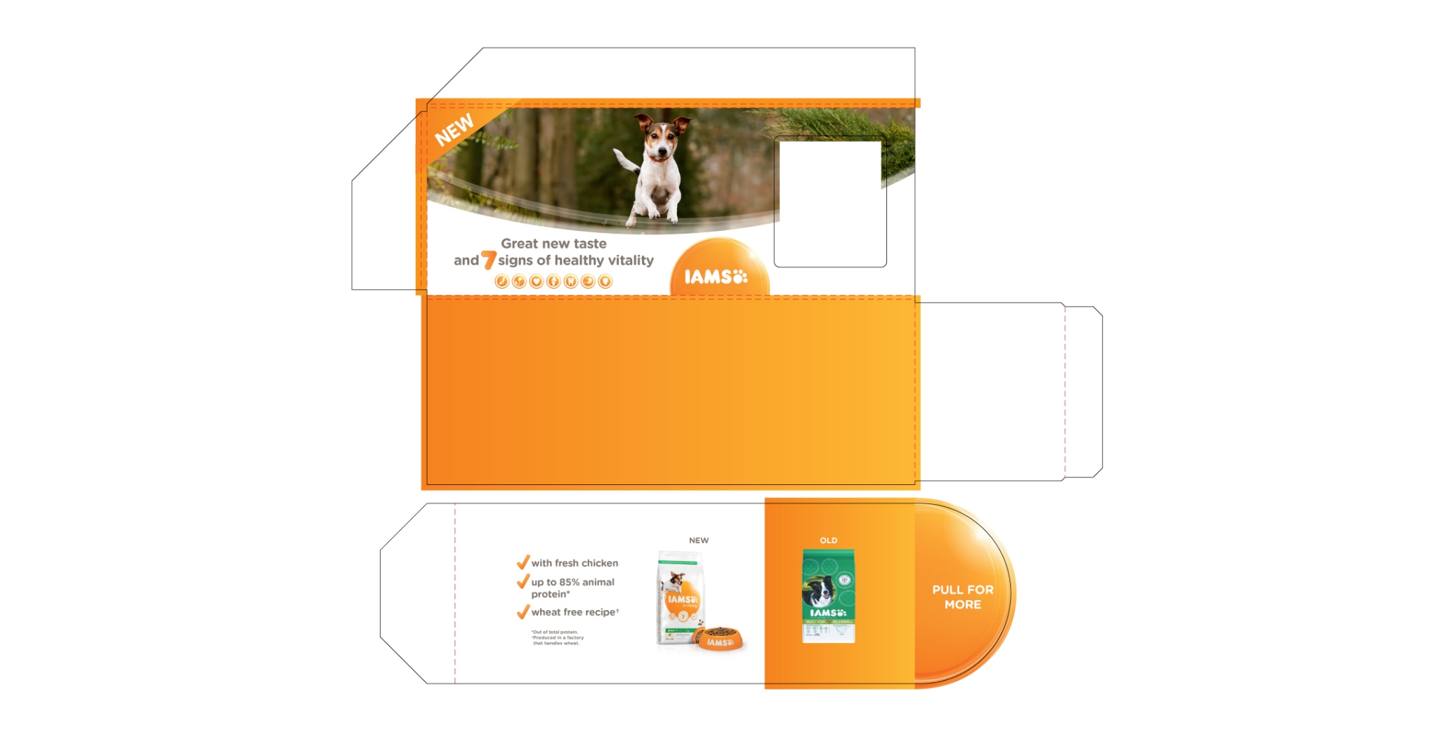 IAMS bespoke shelf talker cutter guide with pull out function