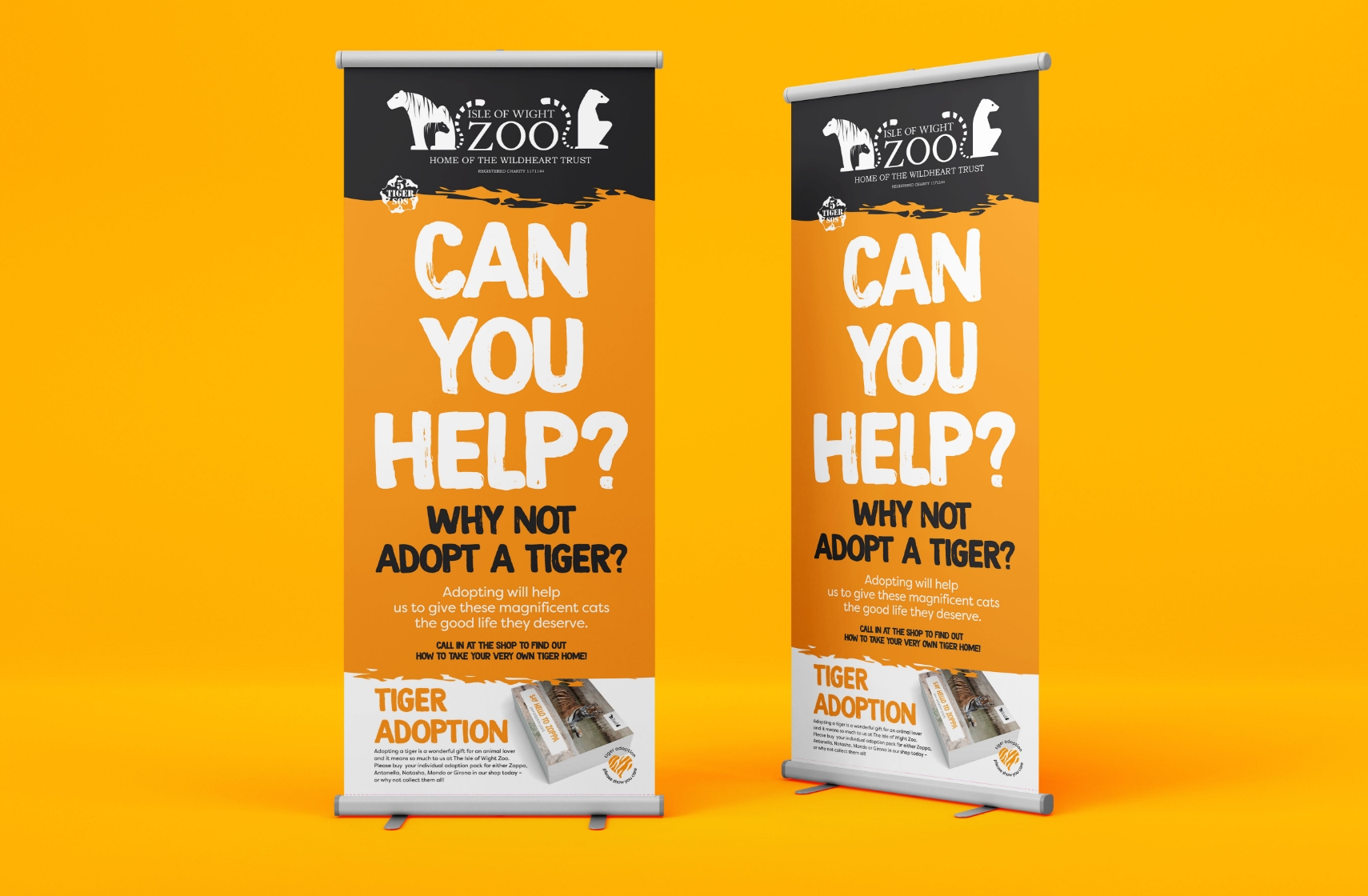 Isle of Wight Zoo roller banner exhibition graphics by CUCO Creative